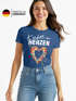 Damen T-Shirt Fasching Karneval Konfetti im Herzen Kostüm-Ersatz Verkleidung Funshirt Frauen Moonworks®preview