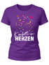 Damen T-Shirt Fasching Karneval Konfetti im Herzen Kostüm-Ersatz Verkleidung Funshirt Frauen Moonworks®preview
