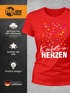 Damen T-Shirt Fasching Karneval Konfetti im Herzen Kostüm-Ersatz Verkleidung Funshirt Frauen Moonworks®preview