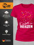Damen T-Shirt Fasching Karneval Konfetti im Herzen Kostüm-Ersatz Verkleidung Funshirt Frauen Moonworks®preview