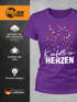 Damen T-Shirt Fasching Karneval Konfetti im Herzen Kostüm-Ersatz Verkleidung Funshirt Frauen Moonworks®preview