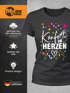 Damen T-Shirt Fasching Karneval Konfetti im Herzen Kostüm-Ersatz Verkleidung Funshirt Frauen Moonworks®preview