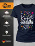 Damen T-Shirt Fasching Karneval Konfetti im Herzen Kostüm-Ersatz Verkleidung Funshirt Frauen Moonworks®preview