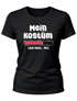 Damen T-Shirt Fasching Karneval Kostüm-Ersatz Verkleidung Last Minute Faschingskostüm Funshirt Slim Fit Moonworks®preview