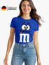 Damen T-Shirt Fasching Karneval M Aufdruck Gruppen- Kostüm Verkleidung Last Minute Faschingskostüme Frauen Slim Fit Moonworks®preview