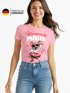 Damen T-Shirt Fasching Karneval | Maus Aufdruck | Ersatz Verkleidung Last Minute Kostüm Funshirt Slim Fit Moonworks®preview