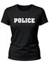 Damen T-Shirt Fasching Police Polizei Polizistin Faschings-Shirt Kostüm Verkleidung Karneval Fun-Shirt Moonworks®preview