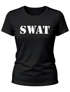 Damen T-Shirt Fasching SWAT Shirt Faschings-Shirt Kostüm Verkleidung Karneval Fun-Shirt Slim Fit Moonworks®preview