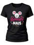 Damen T-Shirt - Faschingsmaus Karnevalsmaus - Kostüm-Ersatz Verkleidung Last Minute Kostüm Funshirt Slim Fit Moonworks®preview
