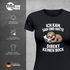 Damen T-Shirt Faultier Spruch Ich kam sah und hatte direkt kein Bock Frauen Fun-Shirt lustig Moonworks®preview