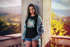 Damen T-Shirt Flamingo Einhorn best Friends Cocktail Party Slim Fit Moonworks®preview