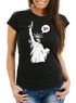 Damen T-Shirt Freiheitsstatue Liberty Statue Amerika Slim Fit Moonworks®preview