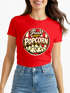 Damen T-Shirt - Fresh Popcorn - Fasching Karneval Ersatz Verkleidung Last Minute Kostüm Funshirt Slim Fit Moonworks®preview