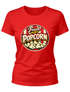 Damen T-Shirt - Fresh Popcorn - Fasching Karneval Ersatz Verkleidung Last Minute Kostüm Funshirt Slim Fit Moonworks®preview