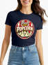 Damen T-Shirt - Fresh Popcorn - Fasching Karneval Ersatz Verkleidung Last Minute Kostüm Funshirt Slim Fit Moonworks®preview