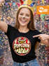 Damen T-Shirt - Fresh Popcorn - Fasching Karneval Ersatz Verkleidung Last Minute Kostüm Funshirt Slim Fit Moonworks®preview