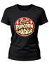 Damen T-Shirt - Fresh Popcorn - Fasching Karneval Ersatz Verkleidung Last Minute Kostüm Funshirt Slim Fit Moonworks®preview