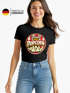 Damen T-Shirt - Fresh Popcorn - Fasching Karneval Ersatz Verkleidung Last Minute Kostüm Funshirt Slim Fit Moonworks®preview