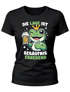 Damen T-Shirt Frosch Clown Bier Spruch Kostüm-Ersatz Verkleidung Last Minute Faschingskostüm Funshirt Slim Fit Moonworks®preview
