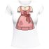 Damen T-Shirt für das Oktoberfest Fake Dirndl Fun-Shirt Trachtenshirt Bierfest Outfit Statement Spruch Moonworks®preview
