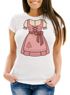 Damen T-Shirt für das Oktoberfest Fake Dirndl Fun-Shirt Trachtenshirt Bierfest Outfit Statement Spruch Moonworks®preview