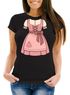 Damen T-Shirt für das Oktoberfest Fake Dirndl Fun-Shirt Trachtenshirt Bierfest Outfit Statement Spruch Moonworks®preview