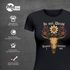 Damen T-Shirt für das Oktoberfest Hirsch in mei Dirndl kumm i nimma nei Blumen Fun-Shirt Trachtenshirt Bierfest Outfit Statement Spruch Moonworks®preview
