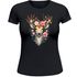Damen T-Shirt für das Oktoberfest Hirsch mit Blumenkranz Fun-Shirt Trachtenshirt Bierfest Outfit Moonworks®preview