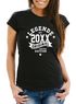 Damen T- Shirt Geburtstag personalisierbar mit dem Geburtsjahr College Style Retro Geschenk für Frauen MoonWorks®preview