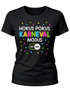 Damen T-Shirt - Hokus Pokus - Fasching Karneval Ersatz Verkleidung Last Minute Kostüm Funshirt Slim Fit Moonworks®preview