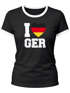 Damen T-Shirt I Love Germany Deutschland-Herz Fußball WM-Shirt Fanshirt Deutschlandshirt Moonworks®preview