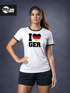 Damen T-Shirt I Love Germany Deutschland-Herz Fußball WM-Shirt Fanshirt Deutschlandshirt Moonworks®preview