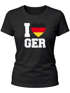 Damen T-Shirt I Love Germany Deutschland-Herz Fußball WM-Shirt Fanshirt Deutschlandshirt Moonworks®preview