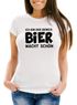 Damen T-Shirt Ich bin der Beweis Bier macht schön Slim Fit Moonworks®preview