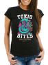 Damen T-Shirt Japan Kobra Motiv japanische Schriftzeichen Schriftzug Tokio bites Fashion Streetstyle Slim Fit Neverless®preview