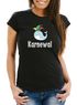 Damen T-Shirt Karne Wal Karnewal Karneval Fasching lustig Fun-Shirt Slim Fit Moonworks®preview