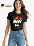 Damen T-Shirt Karneval Fasching Spruch Konfetti Motiv Kostüm-Ersatz Verkleidung Faschingskostüme Frauen Slim Fit Moonworks®preview