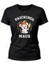 Damen T-Shirt Karnevalsmaus Faschingsmaus Kostüm-Ersatz Verkleidung Last Minute Kostüm Funshirt Slim Fit Moonworks®preview