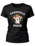 Damen T-Shirt Karnevalsmaus Faschingsmaus Kostüm-Ersatz Verkleidung Last Minute Kostüm Funshirt Slim Fit Moonworks®preview