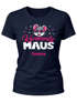 Damen T-Shirt Karnevalsmaus personalisiert mit Name Fasching Karneval Kostüm-Ersatz Last Minute Verkleidung Slim Fit Moonworks®preview