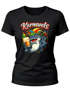 Damen T-Shirt - Karnewels Design - Fasching Karneval Ersatz Verkleidung Last Minute Kostüm Funshirt für Frauen Slim Fit Moonworks®preview