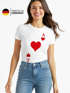 Damen T-Shirt Kartenspiel Kostüm Spielkarten Gruppenkostüm Karten Fasching Karneval Faschingsshirt Slim Fit Moonworks®preview