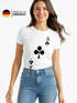 Damen T-Shirt Kartenspiel Kostüm Spielkarten Gruppenkostüm Karten Fasching Karneval Faschingsshirt Slim Fit Moonworks®preview