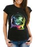 Damen T-Shirt - Katze im Weltraum Space Cat - Comfort Fit MoonWorks®preview