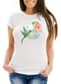 Damen T-Shirt Kolibri Vogel Tropical Summer Jungle Paradise Hummingbird Slim Fit tailliert Baumwolle Neverless®preview