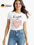 Damen T-Shirt - Konfetti im Herz - Fasching Karneval Ersatz Verkleidung Last Minute Kostüm Funshirt Slim Fit Moonworks®preview