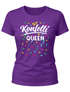 Damen T-Shirt - Konfetti Queen - Fasching Karneval Ersatz Verkleidung Last Minute Kostüm Funshirt Slim Fit Moonworks®preview