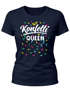 Damen T-Shirt - Konfetti Queen - Fasching Karneval Ersatz Verkleidung Last Minute Kostüm Funshirt Slim Fit Moonworks®preview