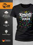 Damen T-Shirt - Konfetti Queen - Fasching Karneval Ersatz Verkleidung Last Minute Kostüm Funshirt Slim Fit Moonworks®preview