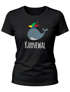 Damen T-Shirt Kostüm Verkleidung Karne Wal Karnewal Karneval Fasching lustig Fun-Shirt Slim Fit Moonworks®preview